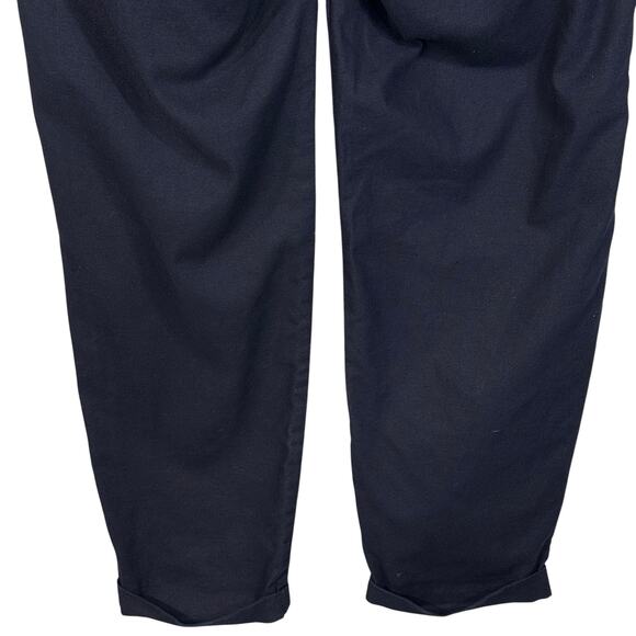 J. Crew Factory SZ 4 Cuffed Pants Linen Blend Pocket Mid-Rise Drawstring Pull-On - Picture 6 of 8